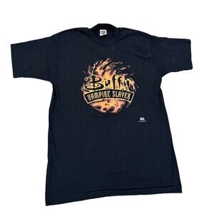 Vintage Buffy the Vampire Slayer T-Shirt TV Show Graphic Black Large